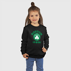 Свитшот хлопковый детский Boston Celtics 1986, цвет: черный — фото 2
