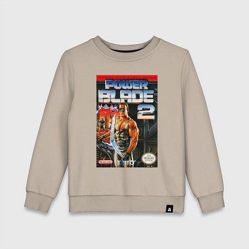 Детский свитшот Power blade 2 / Миндальный – фото 1