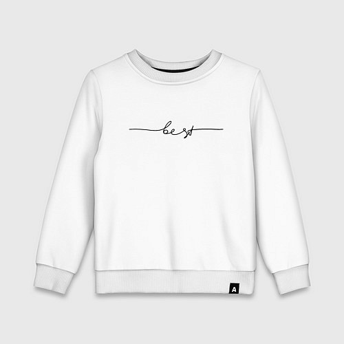 Детский свитшот Бест линия / Белый – фото 1