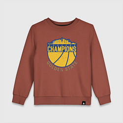 Свитшот хлопковый детский Champions Golden State, цвет: кирпичный