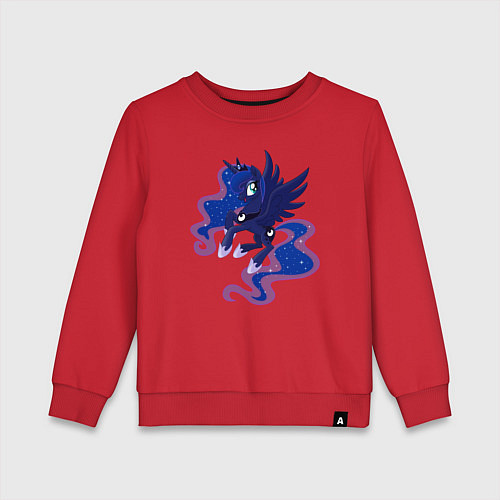Детский свитшот Принцесса Луна из My Little Pony в кино / Красный – фото 1