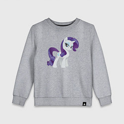 Свитшот хлопковый детский Рарити из My Little Pony в кино, цвет: меланж
