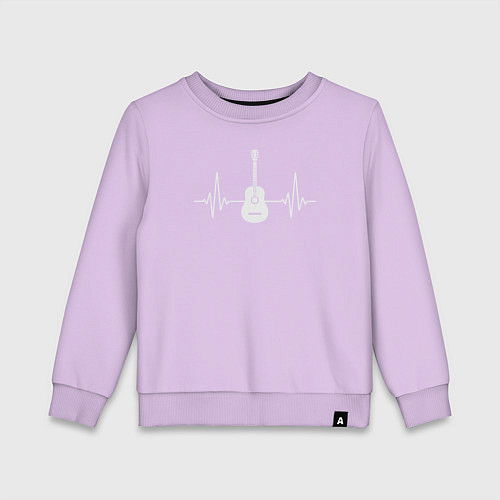 Детский свитшот Пульс гитарки / Лаванда – фото 1