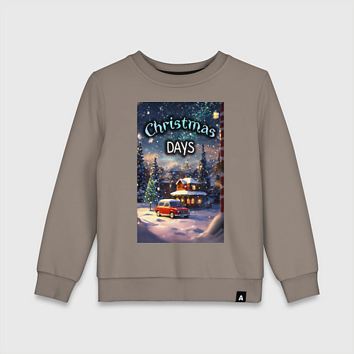 Детский свитшот Рождественский день / Утренний латте – фото 1