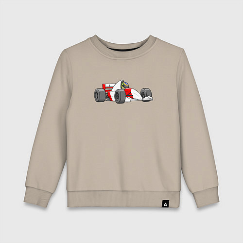 Детский свитшот МакЛарен мультяшный / Миндальный – фото 1