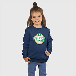 Свитшот хлопковый детский Celtics camps, цвет: тёмно-синий — фото 2