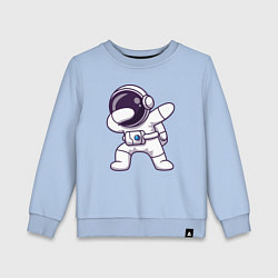 Свитшот хлопковый детский Космонавт dab, цвет: мягкое небо
