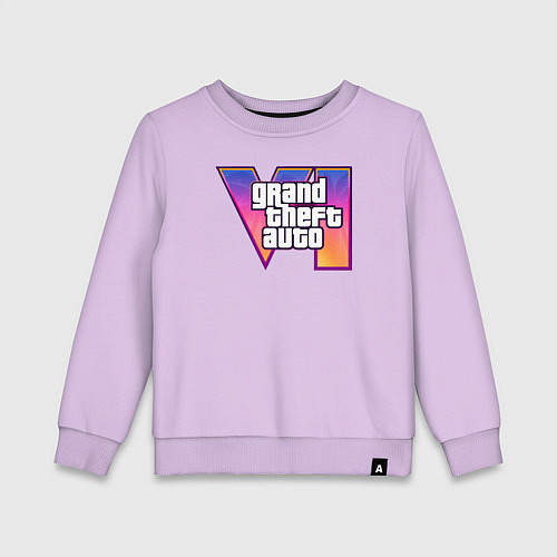 Детский свитшот GTA 6 logo / Лаванда – фото 1