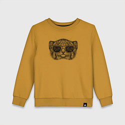 Детский свитшот Котёнок манул в очках