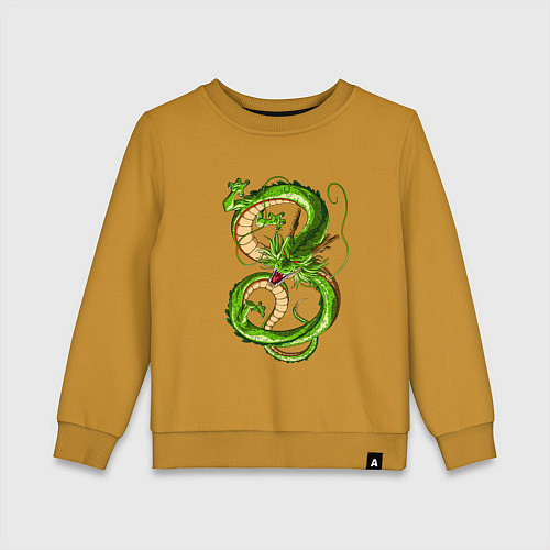 Детский свитшот Дракон Геннадий / Горчичный – фото 1