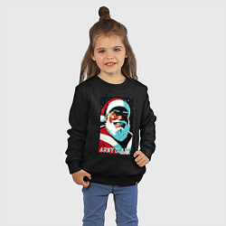 Свитшот хлопковый детский Arnold Schwarzenegger - Santa Claus, цвет: черный — фото 2