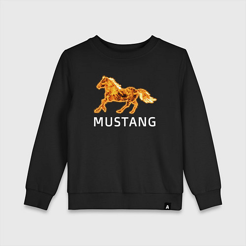 Детский свитшот Mustang firely art / Черный – фото 1