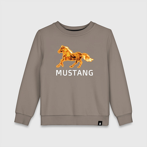 Детский свитшот Mustang firely art / Утренний латте – фото 1