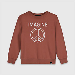 Детский свитшот Imagine peace