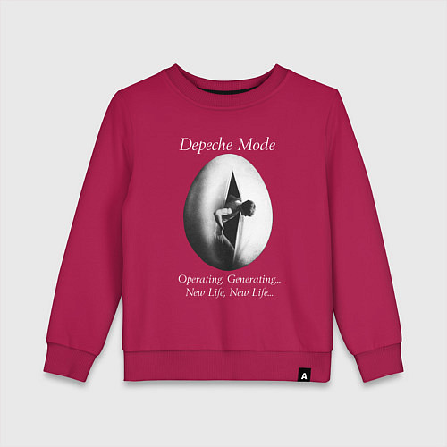 Детский свитшот Depeche Mode - New Life / Маджента – фото 1