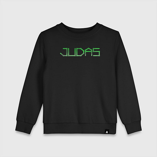 Детский свитшот Judas logo / Черный – фото 1