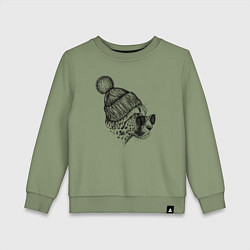 Детский свитшот Гепард в шапке