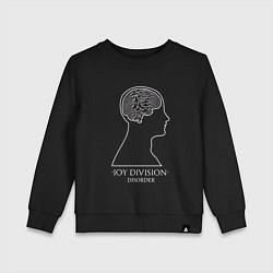 Свитшот хлопковый детский Joy Division - Disorder, цвет: черный