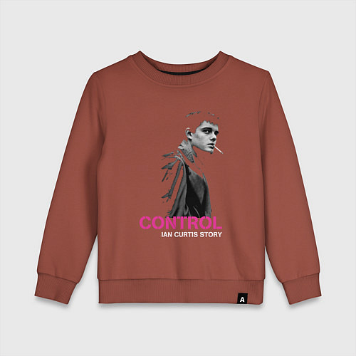 Детский свитшот Joy Division - Control film / Кирпичный – фото 1
