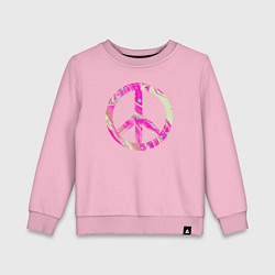 Детский свитшот Pink peace