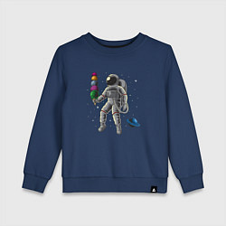 Детский свитшот Космонавт мороженое
