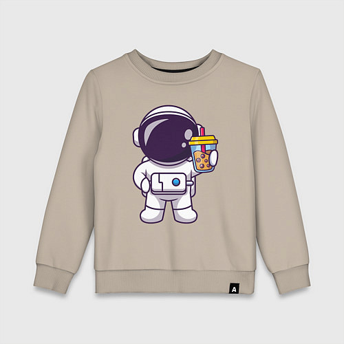 Детский свитшот Space drink / Миндальный – фото 1