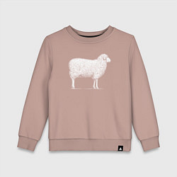 Детский свитшот Белая овечка