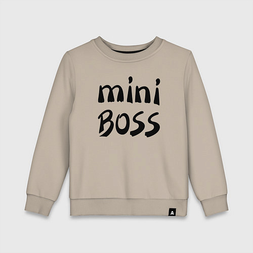 Детский свитшот Mini boss / Миндальный – фото 1