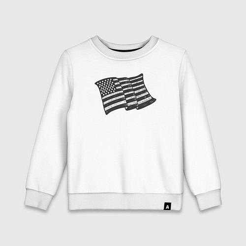 Детский свитшот Стиль США / Белый – фото 1