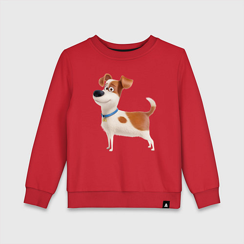 Детский свитшот Пес Макс / Красный – фото 1