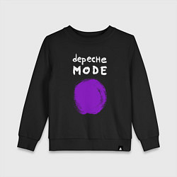 Свитшот хлопковый детский Depeche Mode - Devotional circle, цвет: черный