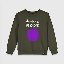 Свитшот хлопковый детский Depeche Mode - Devotional circle, цвет: хаки
