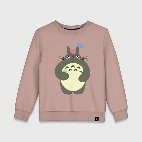Детский свитшот Totoro game / Пыльно-розовый – фото 1