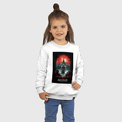 Свитшот хлопковый детский Assassins creed загадочный город, цвет: белый — фото 2