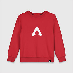 Свитшот хлопковый детский Logo apex, цвет: красный