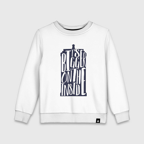 Детский свитшот Большее внутри / Белый – фото 1