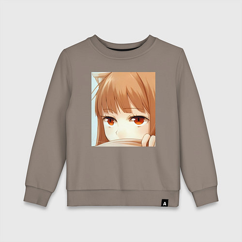 Детский свитшот Волчица и пряности Холо / Утренний латте – фото 1