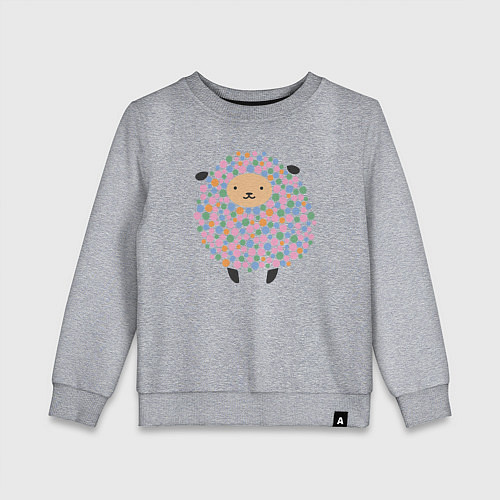 Детский свитшот Милая овечка / Меланж – фото 1