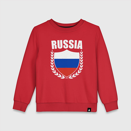 Детский свитшот Russian flag / Красный – фото 1