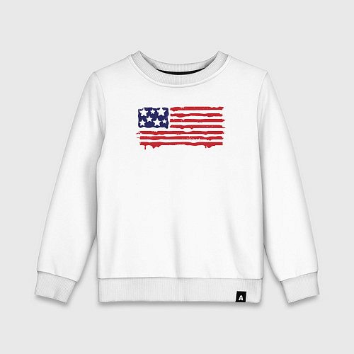 Детский свитшот USA patriot / Белый – фото 1