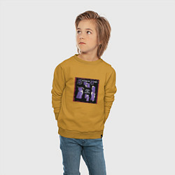 Свитшот хлопковый детский Depeche Mode - Песни о вере и преданности, цвет: горчичный — фото 2