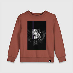 Свитшот хлопковый детский Горничная Рем, цвет: кирпичный