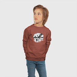 Свитшот хлопковый детский Велоглюк, цвет: кирпичный — фото 2