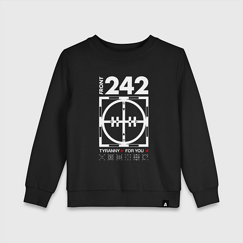 Детский свитшот Front 242 - Tyrany for you / Черный – фото 1