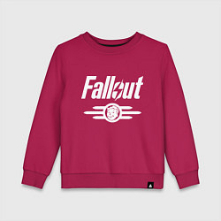 Свитшот хлопковый детский Fallout - vault 33, цвет: маджента