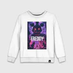 Свитшот хлопковый детский Freddy - мишка Фредди, цвет: белый