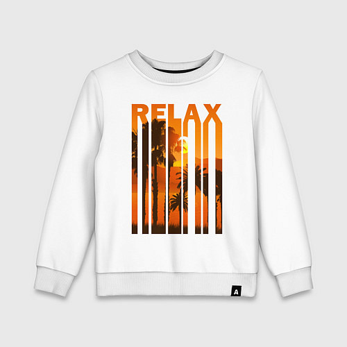 Детский свитшот Relax summer / Белый – фото 1