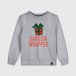 Детский свитшот Gangsta wrapper