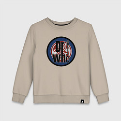 Свитшот хлопковый детский Dr Who, цвет: миндальный