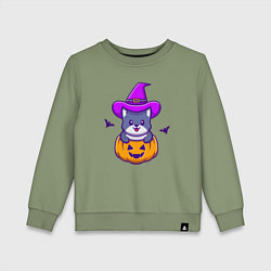 Детский свитшот Kitty halloween